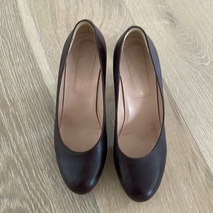 Robert Clergerie leather platform shoes.